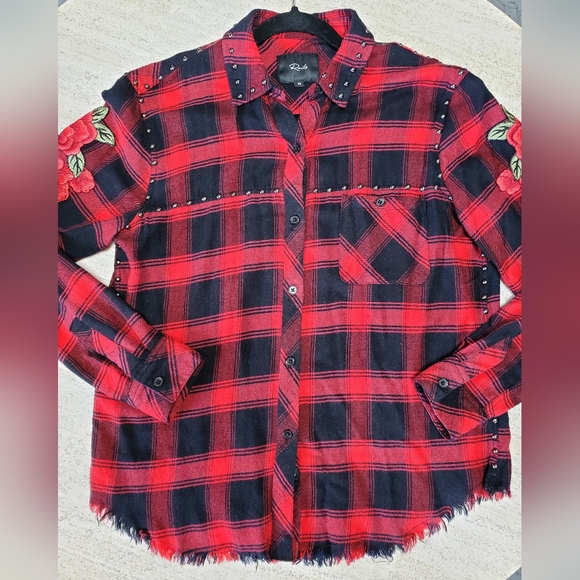 Rails Owen Cherry Patch button down - Picture 3 of 16